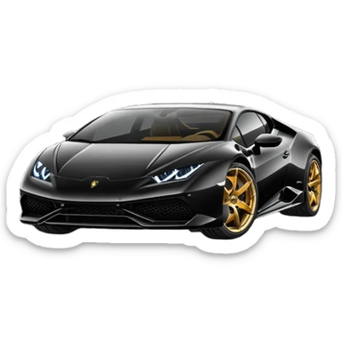 Lamborghini huracan, noir sticker