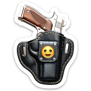 black holster sticker