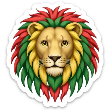 Bob Marley heraldic crest   sticker