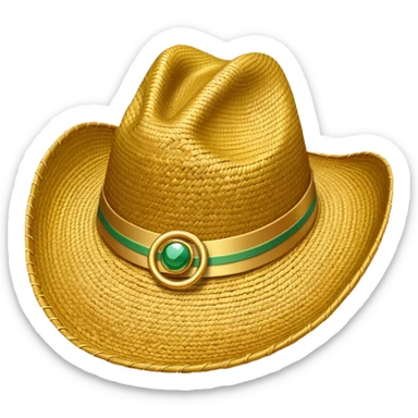 Sombrero Vueltiao con artos anillos sticker