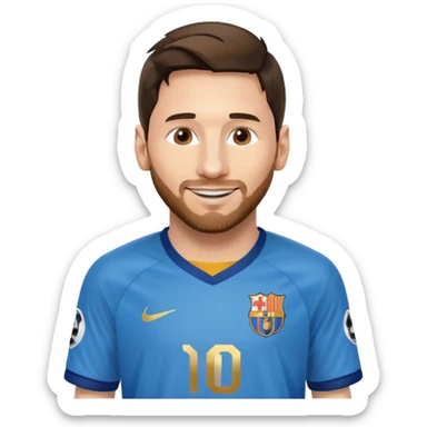 create a messi icon - inspired by airbnb category icons sticker