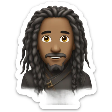 Kai Cenat long dreads  sticker