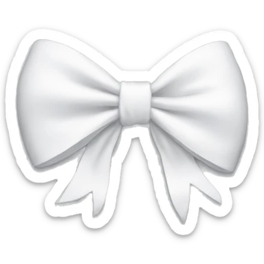 white bow sticker