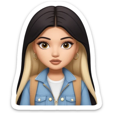 kylie jenner as pretty bratz baddie sticker