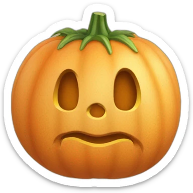 citrouille amoureuse sticker