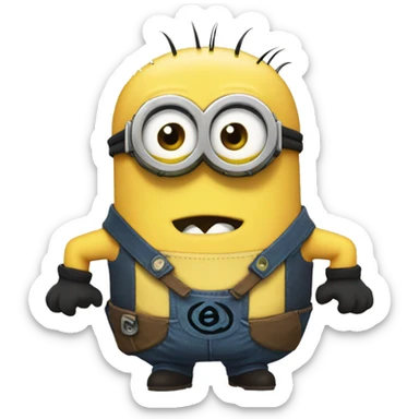 Mega minion sticker