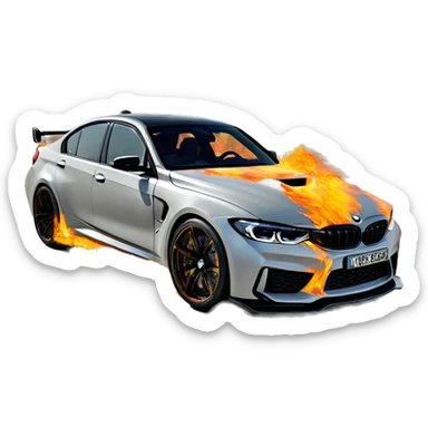 Bmw m3 competition 2022 en fuego sticker