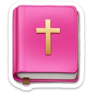 pink bible  sticker