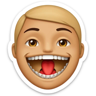 mouth with zipper closing jt sticker