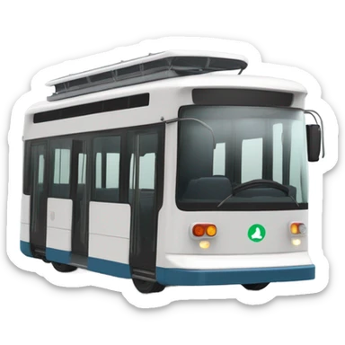 single-decker trolleybus sticker