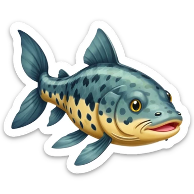 catfish realistic sticker