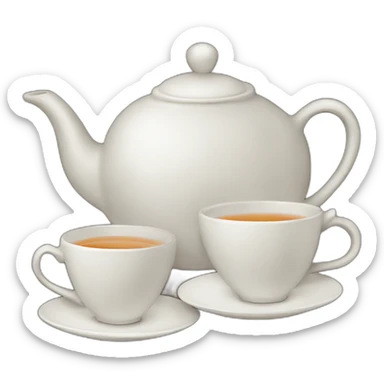 tea set sticker
