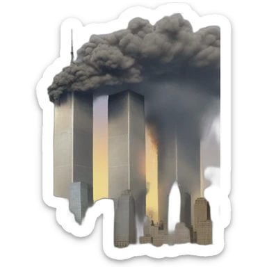 Twin Towers Attack September 11, 2001 sticker