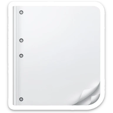 livre page blanche sticker