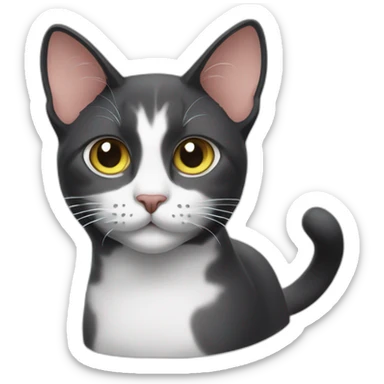 A Vulcan cat sticker