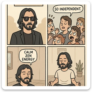 zrób komis, że ktoś jest "sigma" żart. Inspiruj się zanymi twarzami sticker