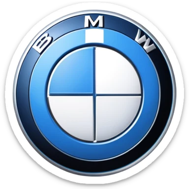 BMW emoji logo sticker