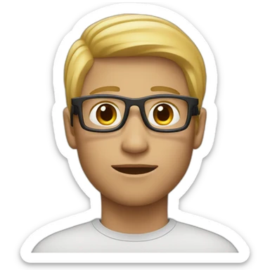 A person wearing apple vision pro sticker