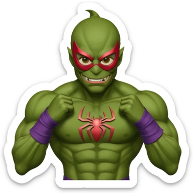 Green goblin's Spiderman  sticker