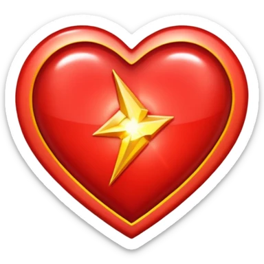The flash on valentines sticker