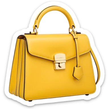 christy ng butter yellow bag  sticker