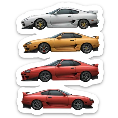 Supra mk4 de rápidos y furiosos  sticker