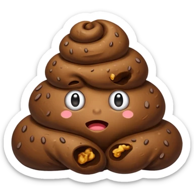 Poop sticker