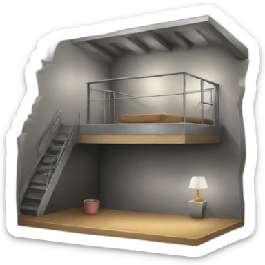 Loft on a bunker sticker