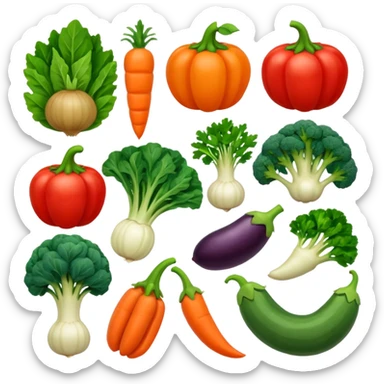 Veg name  sticker