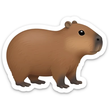 Capybara sticker