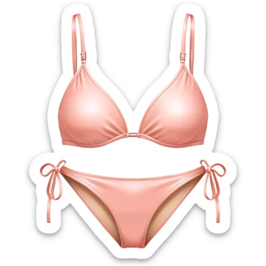 Peachy light pink bikini sticker