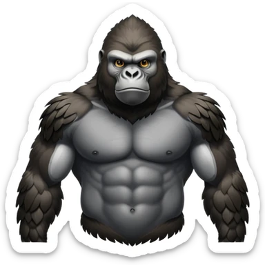 Eagle merged with gorilla sticker