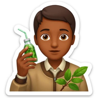 Plateneta tierra tomando coca sticker