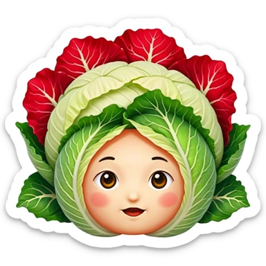 cute kimchi cabbage sticker