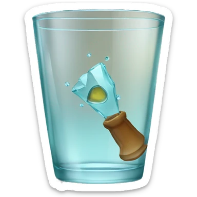 Gebroken glas sticker