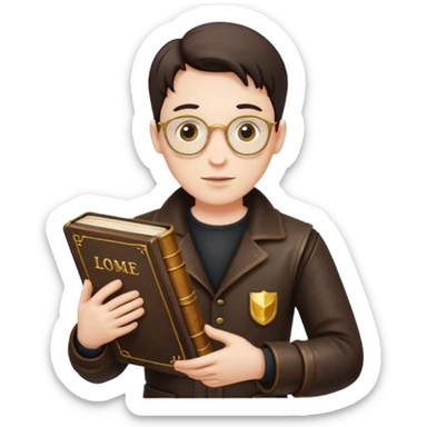 Book Collector + old tome sticker