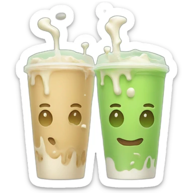 milk-tea-collides-with-milk-tea green sticker