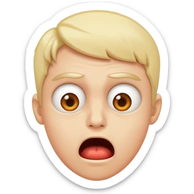 Salivating for love being freaked out sticker