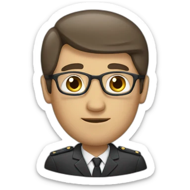 a man leader sticker