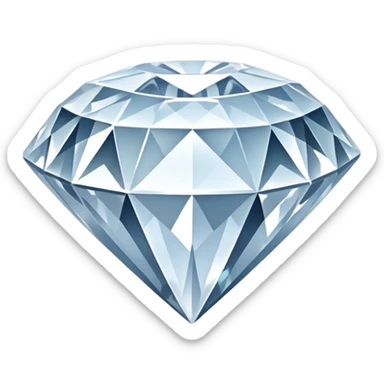 huge white diamond sticker