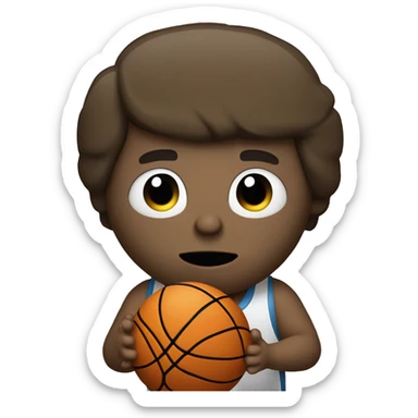 Peter griffen shoot a basketball in the dark sticker