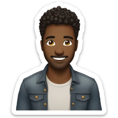 Portrait, American Male, Gay, Feminine 23	Black	Handsome features, soulful brown eyes, infectious smile	Aspiring musician sticker