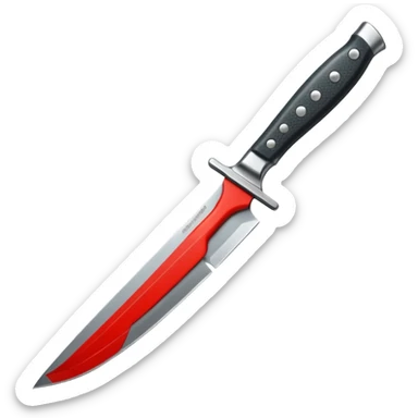 knife pointing  sticker
