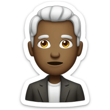 Non racially biased evil person sticker