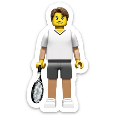 roger federer lego full body sticker