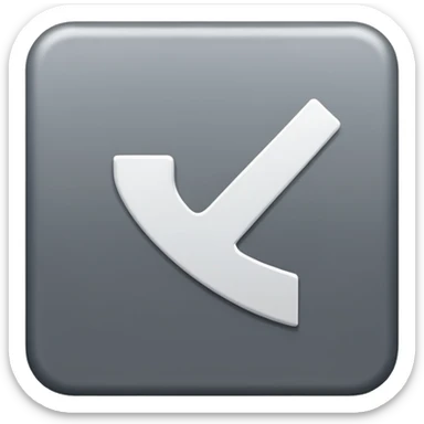 A white check inside a gray square that is tilted to the side a little bit sticker