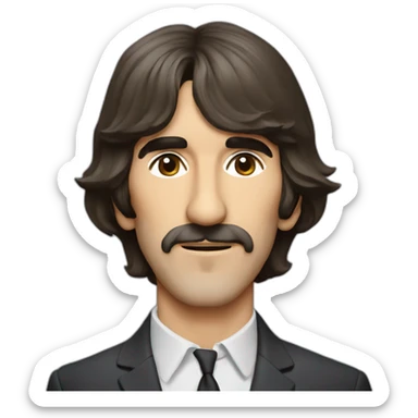 George harrison beatles sticker