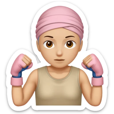 Fighting cancer sticker