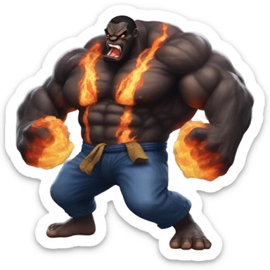 Balrog from the Street Fighter series sticker