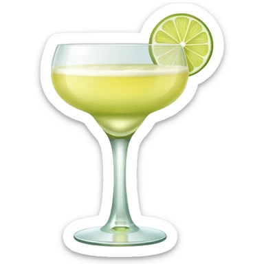 Mach mir einen Lime Sour Cocktail und nimm ein schönes glas -  das glas sollte aber nicht grün sein  sticker